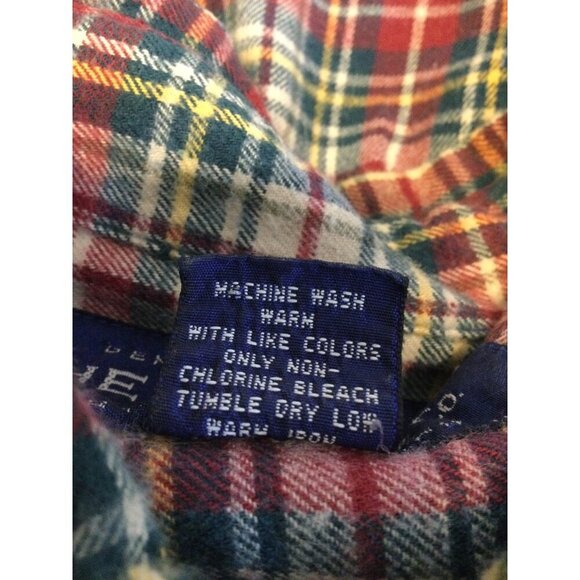 Abercrombie & Fitch Mens Flannel The Big Shirt Multicolor Plaid 100% Cotton Larg - Picture 5 of 7